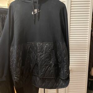 Nike Black Quilted Pullover